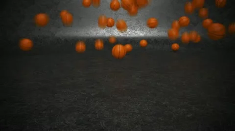 Basketball, bouncing invasion. Video stock 21306842