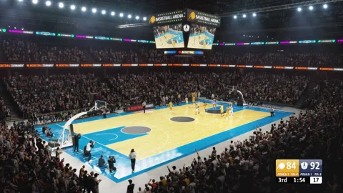 Basketball Championship Game with Score Stock Video Pond5