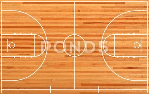 Basketball court Stock Illustration