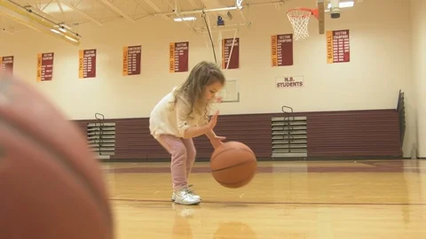 Basketball Dribble Cam Stock Footage 87474650