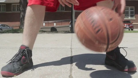 Basketball Dribble Medium Dolly Stock Footage 79019149