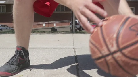 Basketball Dribble Slider Medium Dolly 2 Stock Footage 79019231
