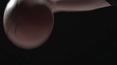 Basketball dribbled in slow motion, close up Stock Footage 10895004