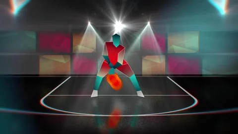 Basketball dribbling Stock Footage 259552941