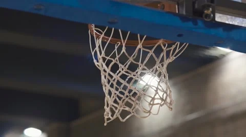 Basketball falling into basket Video stock 57307932