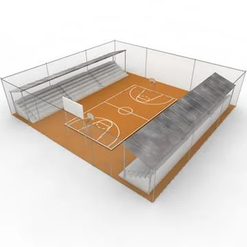 Basketball field 3D Model