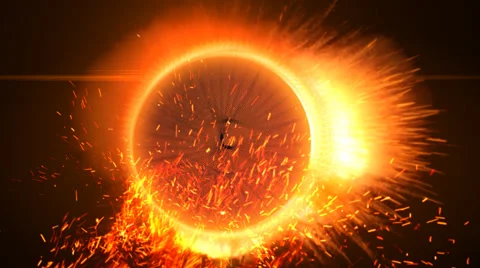 Basketball fire Stock-Footage 60122185