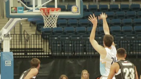 Basketball free throw Stock Footage 12567069