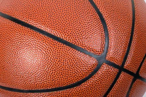 Basketball full frame close up Stock Photos