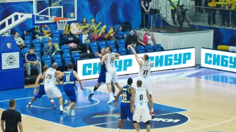 Basketball Game Stock Footage