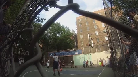 Basketball Game in Manhattan Video stock 85096765