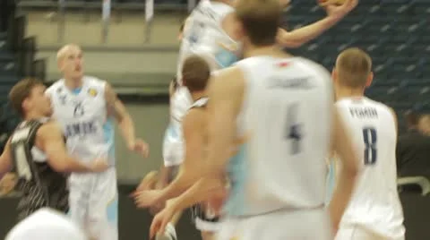 Basketball goal Stock Footage 12567862