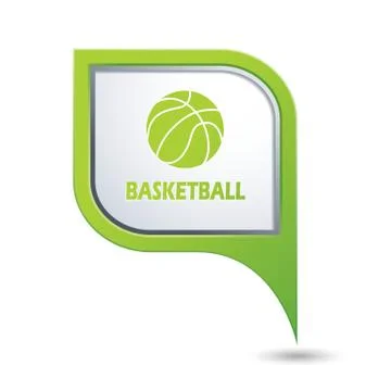 Basketball GREEN pointer Stock Illustration