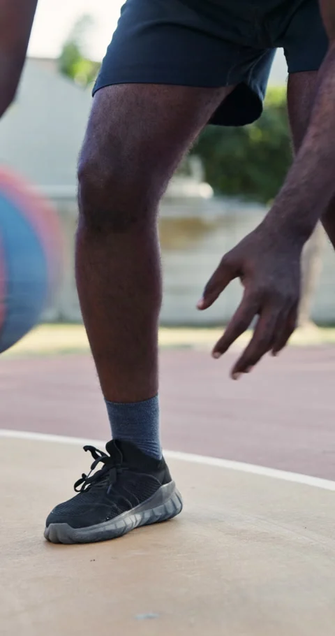 Basketball, hands and dribbling training on court for match fitness Stock Footage 340892375