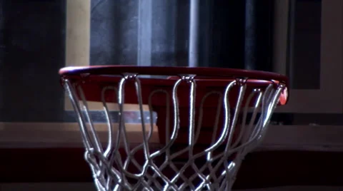 Basketball hoop close up Stock Footage 53002383