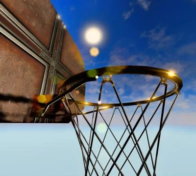 Basketball hoop 库存插图