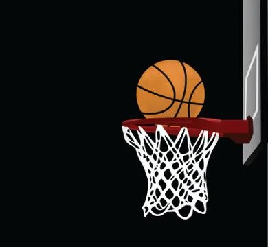 Basketball hoop Stock Illustration
