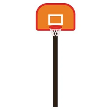 Basketball hoop ring outline net seamless pattern. Grid web links
