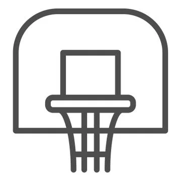 basketball backboard and hoop icon image vector illustration