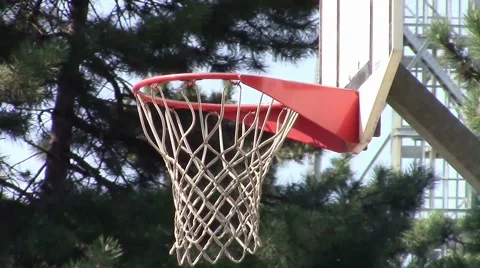 Basketball hoop throwing Stock-Footage 49149498