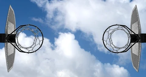Basketball hoop timelapse Stock Footage 106019844