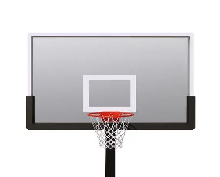 Basketball hoop on white background.3d render Stock Photos