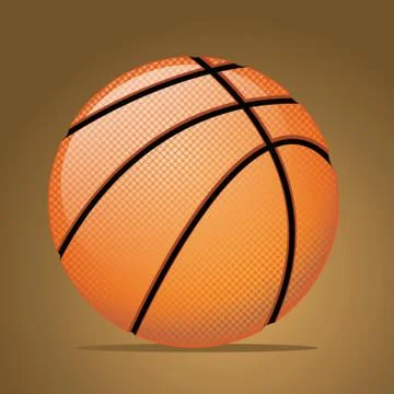 A Basketball Illustration Illustrazione stock
