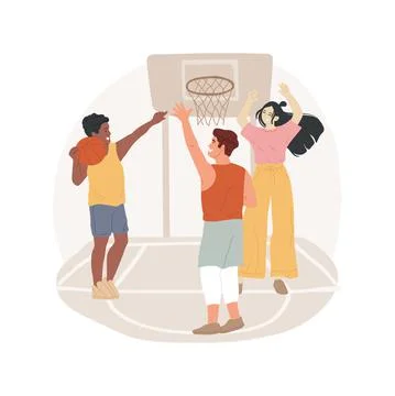 Basketball isolated cartoon vector illustration Stock Illustration