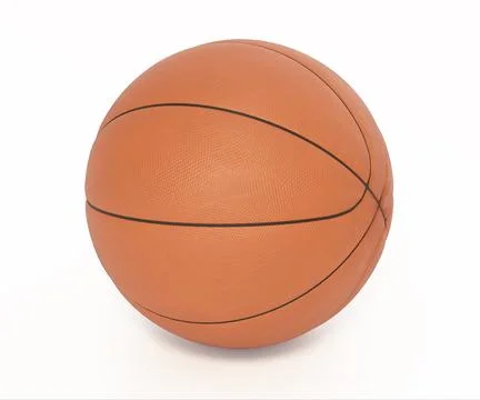 Basketball isolated on white background. 3D illustration Stock Illustration