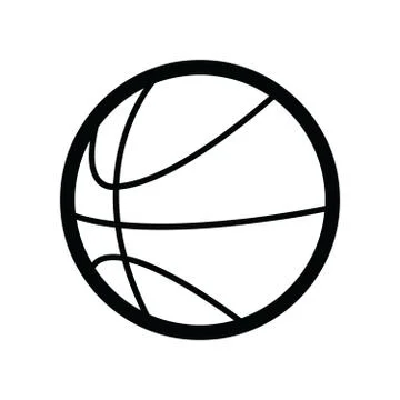 Basketball isolated on a white background Stock-Illustration