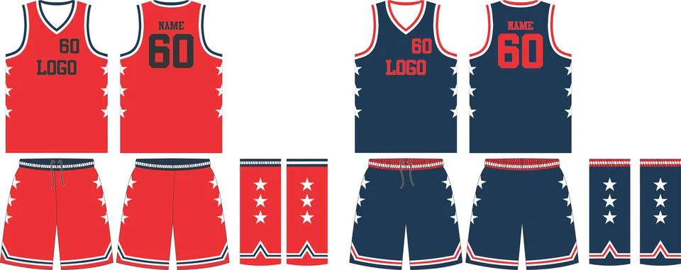 Basketball jersey or sport uniform, shorts, template for basketball club Vectors Stock Illustration