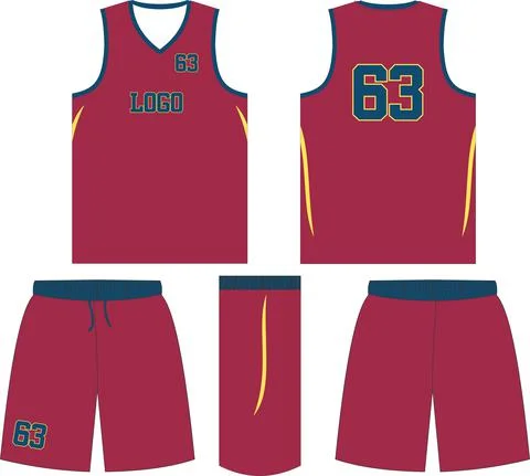 Basketball jersey or sport uniform, shorts, template for basketball club Vectors Stock Illustration