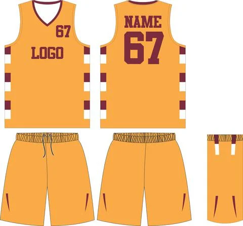 Basketball jersey or sport uniform, shorts, template for basketball club Vectors Stock Illustration