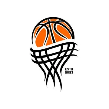 BASKETBALL LINE Stock Illustration