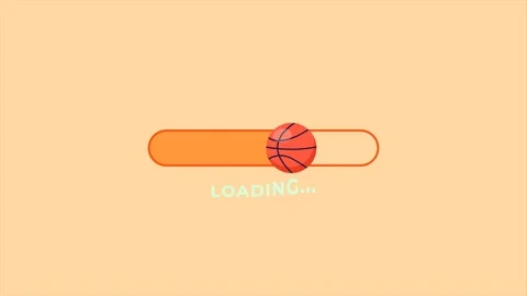 Basketball Loading Animation Icon Stock Footage 320151748