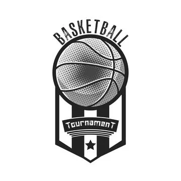 Basketball logo design template Stock Illustration