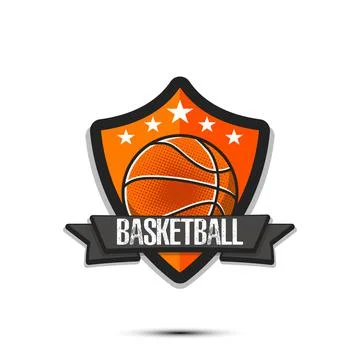 Basketball logo design template Stock Illustration