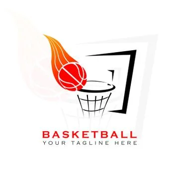 BASKETBALL LOGO Stock Illustration