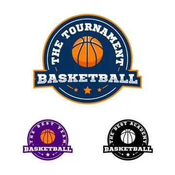 Basketball logo Illustrazione stock