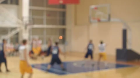 Basketball match of two teams Stock Footage 86047852