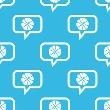 Basketball message pattern Stock Illustration