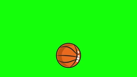 Basketball Moving on Chroma Key for Compositing 库存影片 339333589