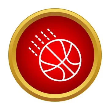 Basketball moving fast icon representing sport game Stock Illustration