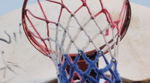 Basketball Net close up  Vidéo 48548593