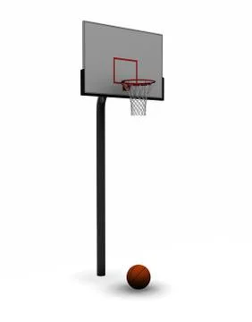 Basketball with net Stock Illustration