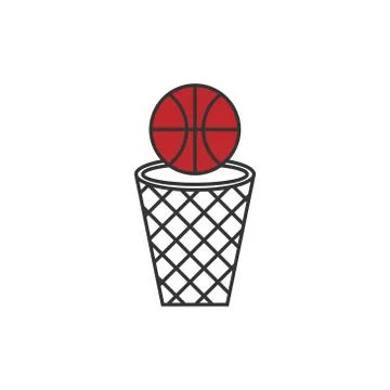 Basketball net vector design template illustration 스톡 일러스트
