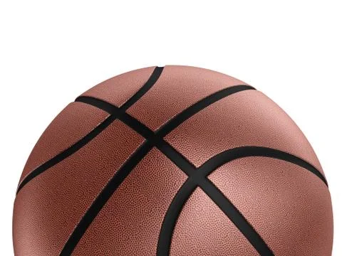 Basketball over white Stock Photos