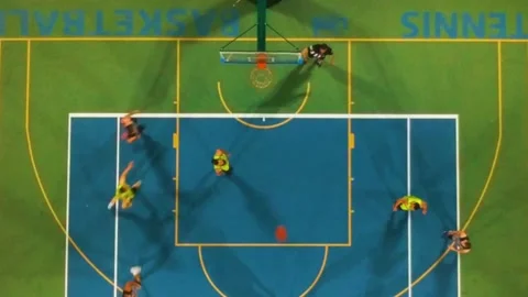 Basketball overhead1 Stock Footage 132698175