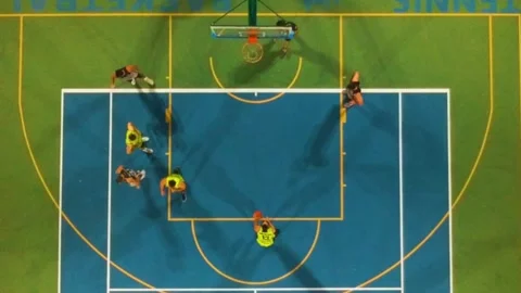 Basketball Overhead2 Stock Footage 132698202