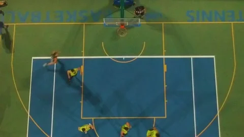 Basketball Overhead5 Stock Footage 132698532